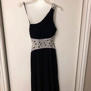 One shoulder formal dress